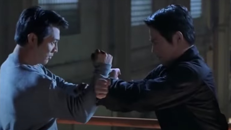 Jet Li fighting himself