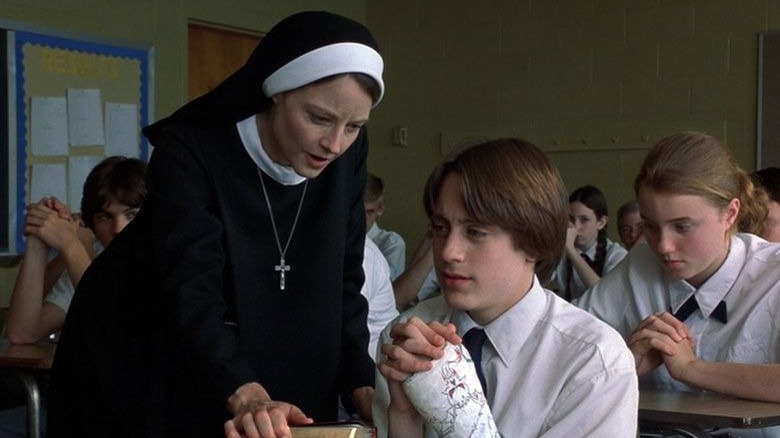 Jodie Foster heading to class Altar Boys