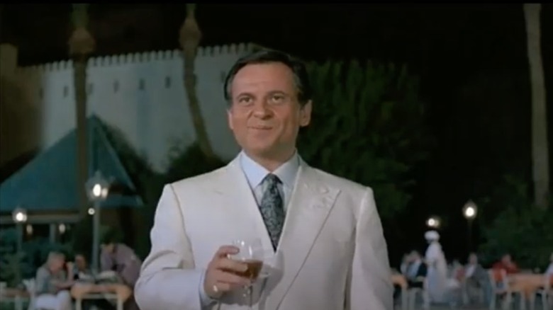 Joe Pesci drinking wine