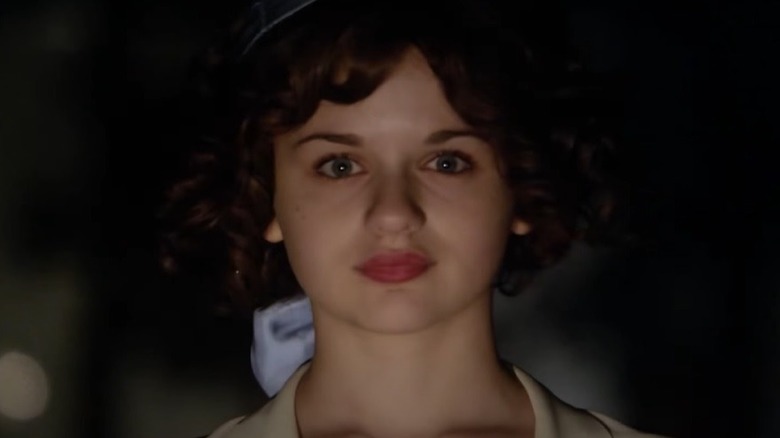 Joey King stares into space