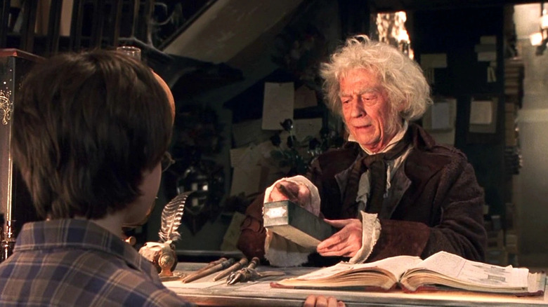 Ollivander gives Harry his wand