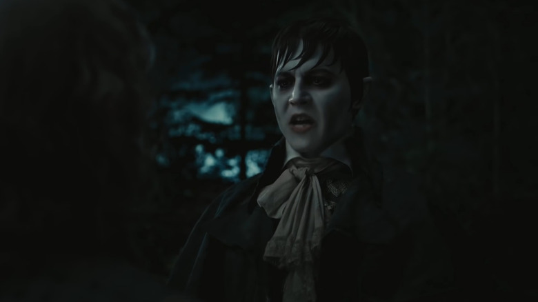 Johnny Depp as vampire in Dark Shadows