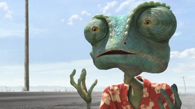 Rango in the desert in "Rango" (2011)