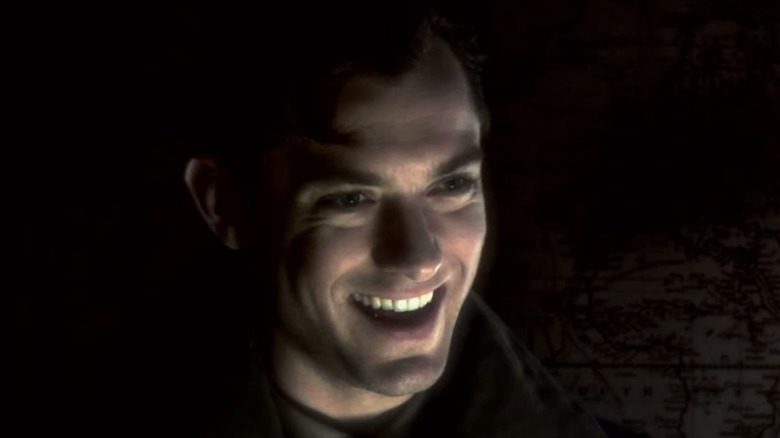 Jude Law laughing