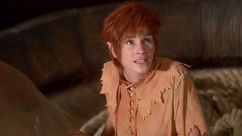 Julia Roberts dressed as Tinkerbell