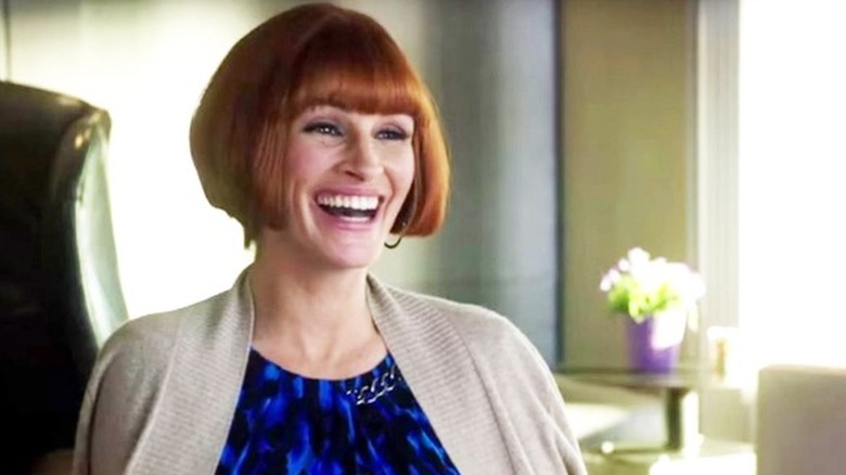 Miranda Collins laughs in a bobbed wig in "Mother's Day" (2016)