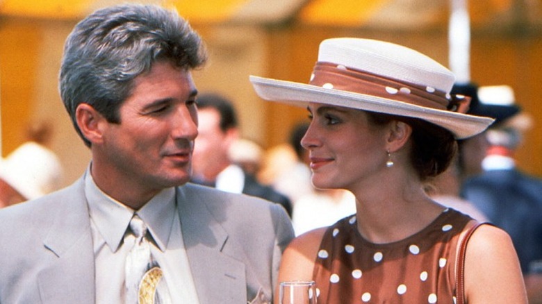 Vivian and Edward gaze at each other in "Pretty Woman" (1990)