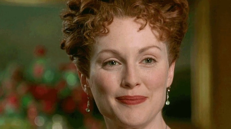 Mrs. Cheveley purses her lips in "An Ideal Husband" (1999)