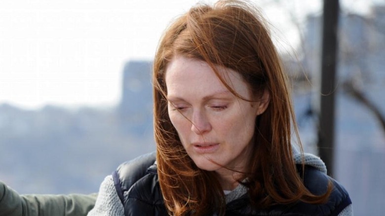 Alice looks down in "Still Alice" (2014)