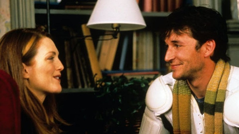 Julianne Moore and Noah Wyle laughing