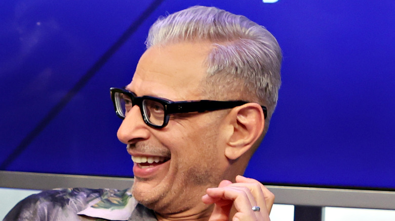 Jeff Goldblum at a Jurassic World: Dominion press event