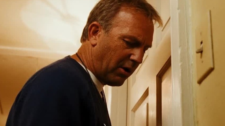 Kevin Costner at the door