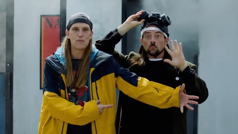 Jay and Silent Bob being busted