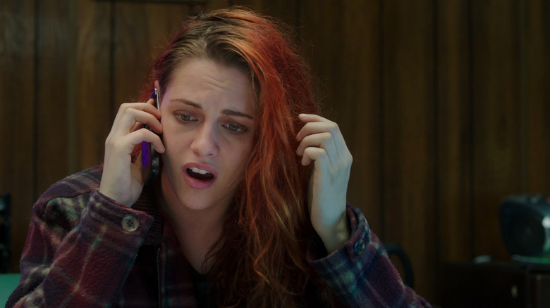 Kristen Stewart shocked on phone