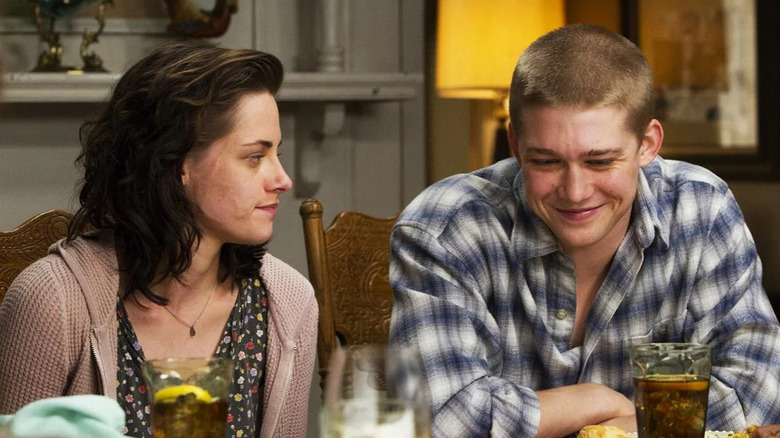 Kristen Stewart smirks at Joe Alwyn