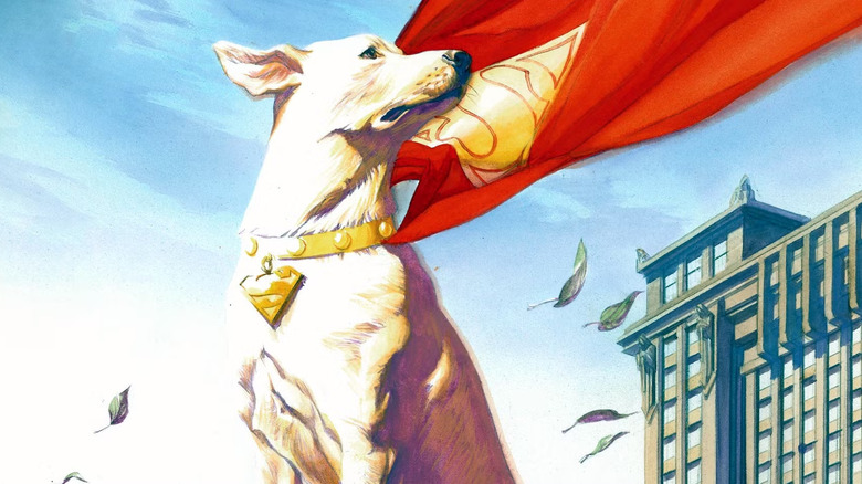 Krypto posed nobly on the cover of Superman #210