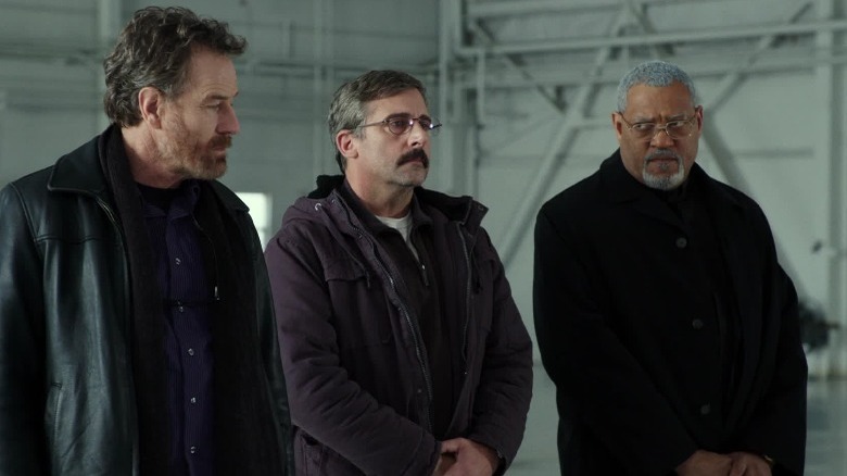 Steve Carell, Bryan Cranston, and Laurence Fishburne