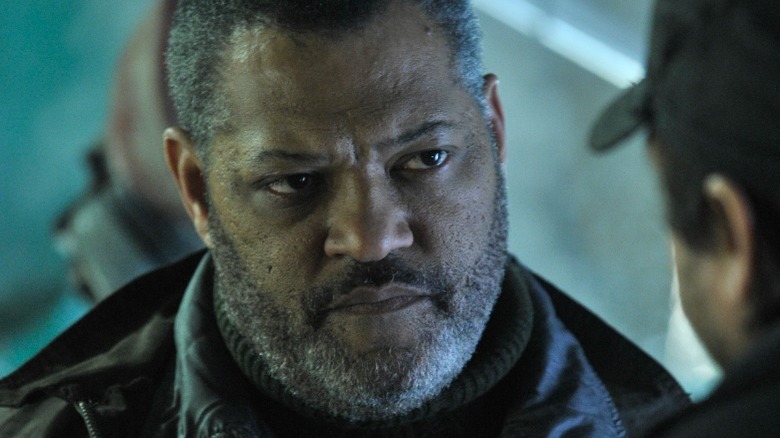 Laurence Fishburne as Briggs frowning