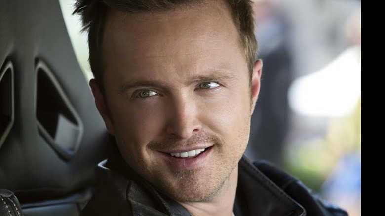 Aaron Paul in a car