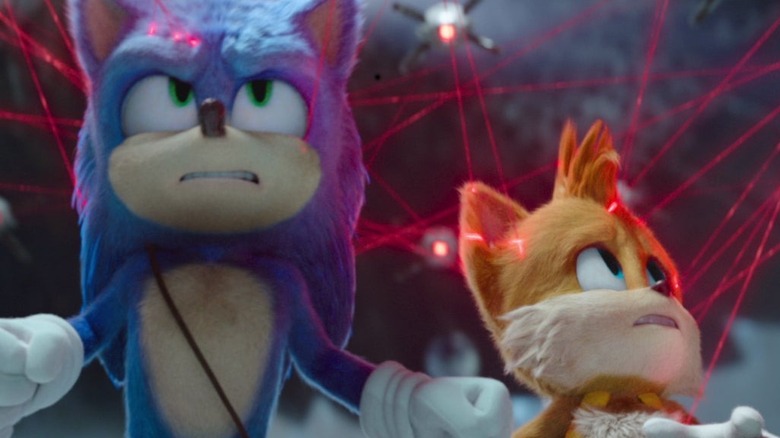 Sonic and Tails look up