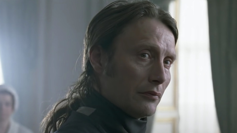 Mads Mikkelsen with long hair