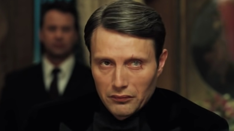 Mads Mikkelsen with eye scar