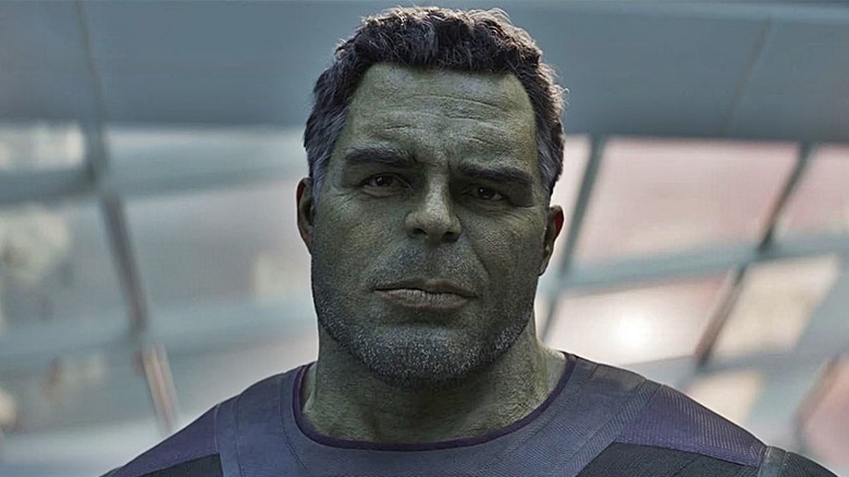 The Hulk smirking