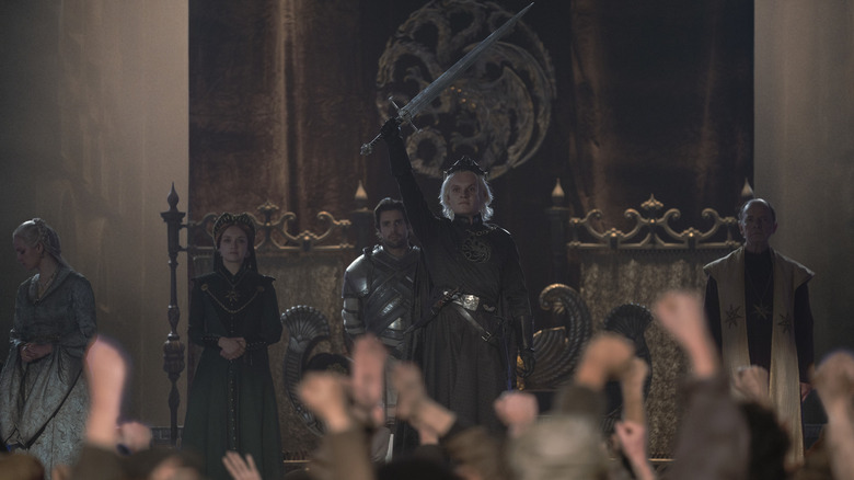 Aegon's coronation in Dragonpit