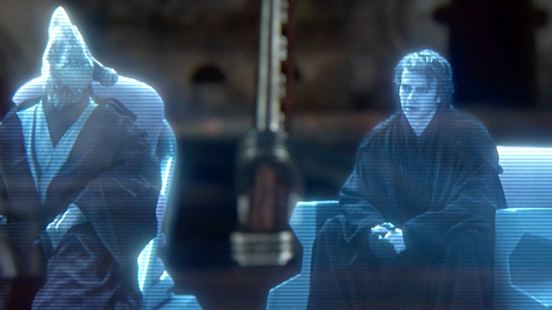 Coleman and Anakin hologram speak