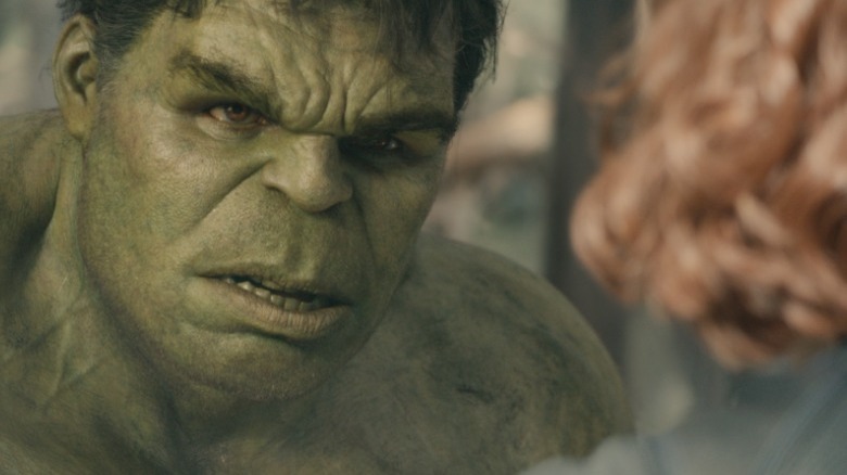 Hulk looks at Black Widow