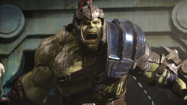 armored hulk yells