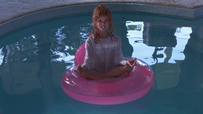 Barbara in the pool