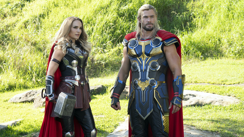 Jane Foster's Mighty Thor and Thor standing together