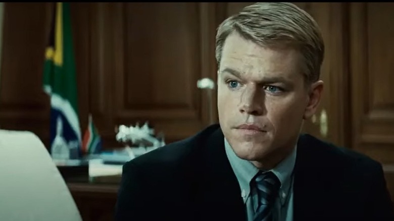 Matt Damon listening