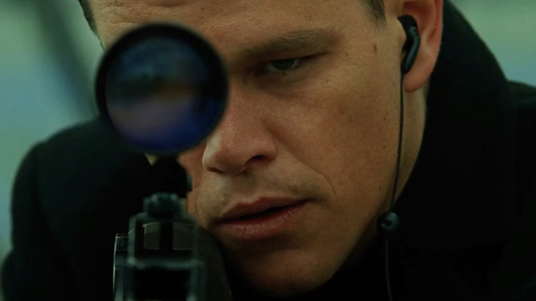 Matt Damon holding sniper rifle