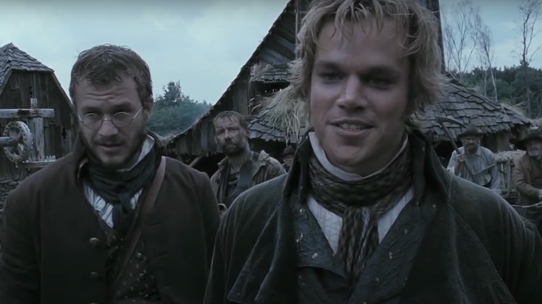 Heath Ledger and Matt Damon as Brothers Grimm