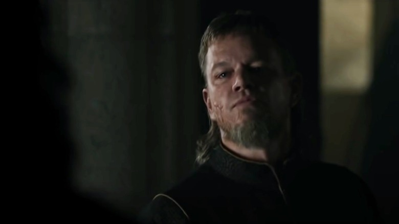 Matt Damon glaring