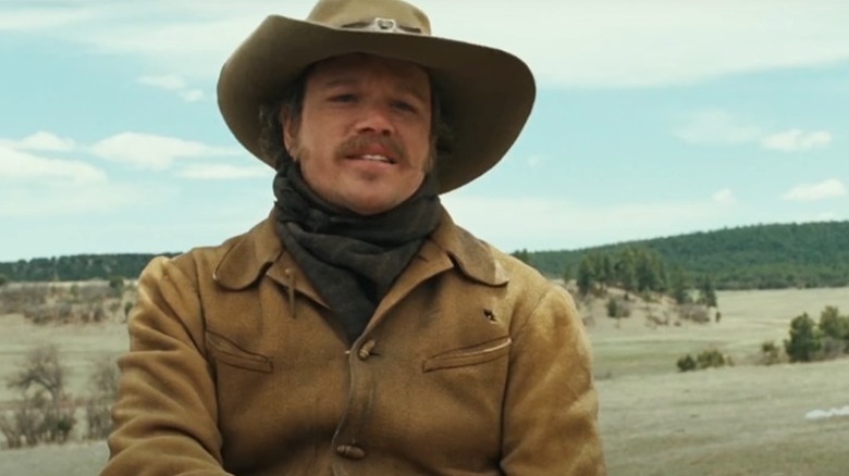 Matt Damon wearing cowboy hat