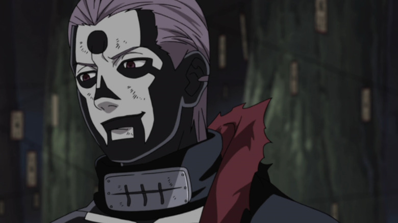 Hidan smiling in forest