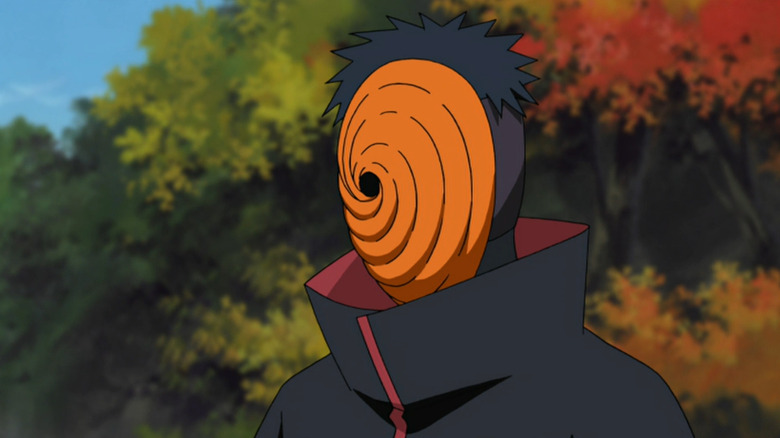 Obito wearing orange mask