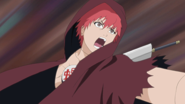 Sasori attacking while shouting