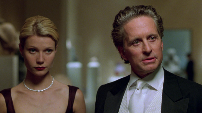 Michael Douglas and Gwenyth Paltrow in fancy clothes