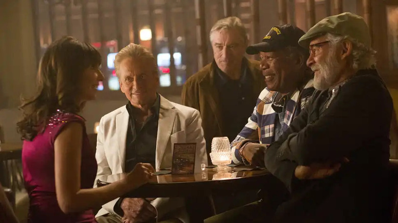 'Las Vegas' leads talking to woman at a table