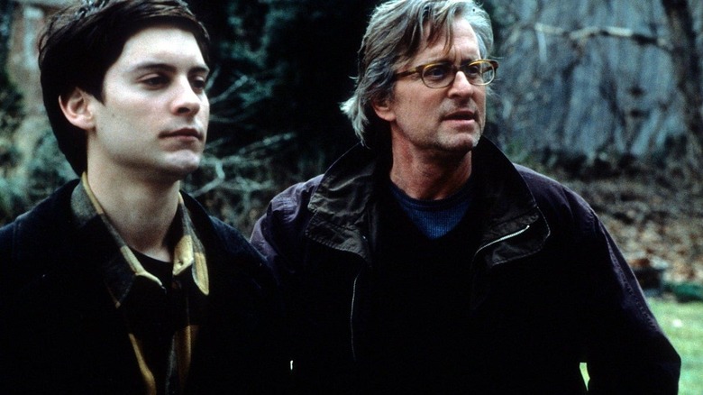 Tobey Maguire and Michael Douglas