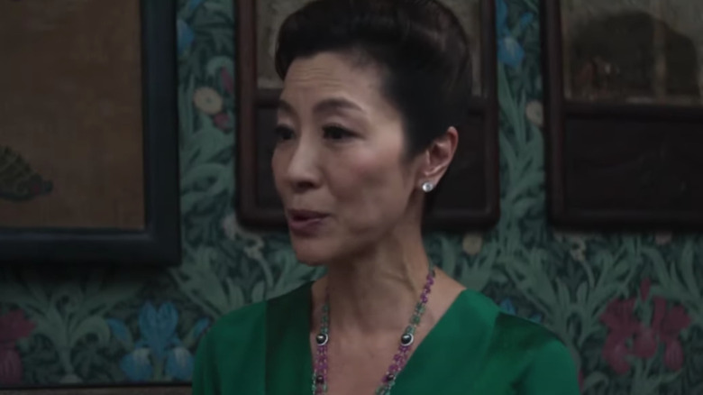 Michelle Yeoh wearing green