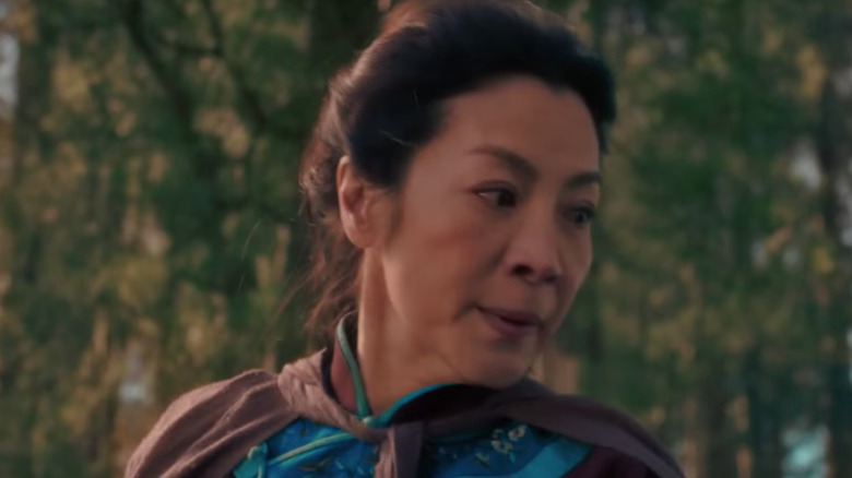 Michelle Yeoh in forest