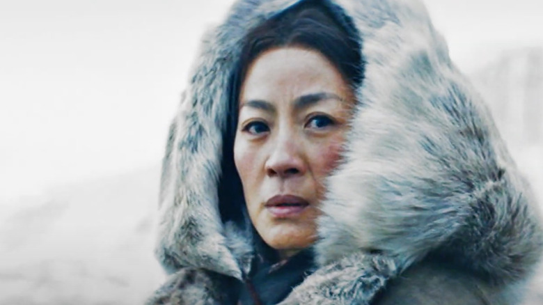 Michelle Yeoh in winter coat