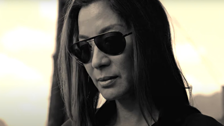 Michelle Yeoh wearing sunglasses