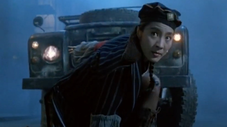 Michelle Yeoh in military cap