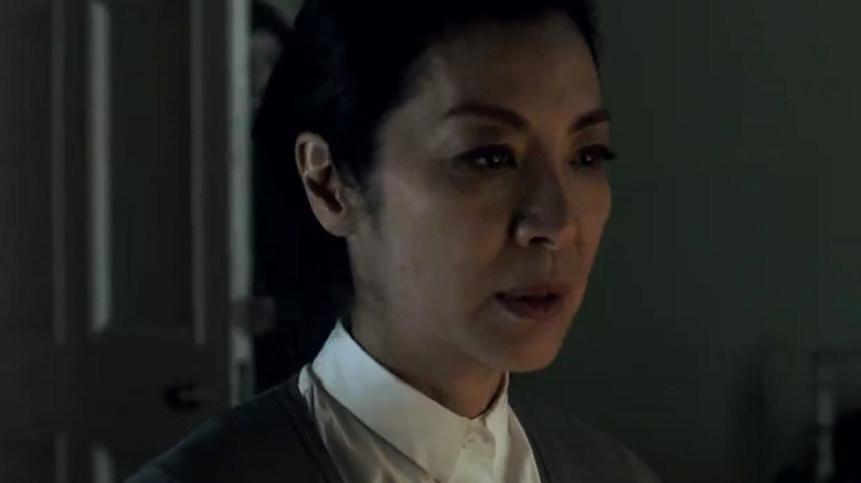 Michelle Yeoh wearing sweater